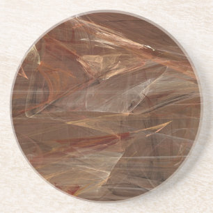 Fraktal Marble Grunge Series-13 - Brn Untersetzer 