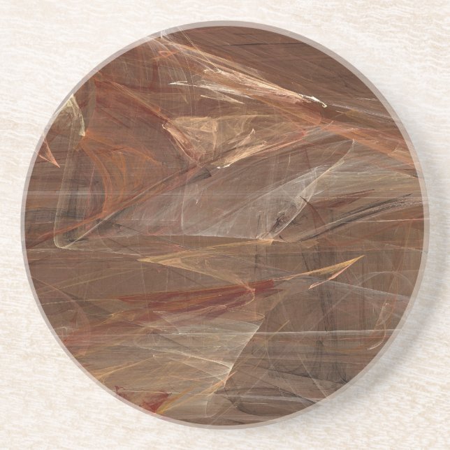 Fraktal Marble Grunge Series-13 - Brn Untersetzer  (Vorne)