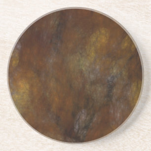 Fraktal Marble Grunge Series-9 - Brn Untersetzer-1 Getränkeuntersetzer