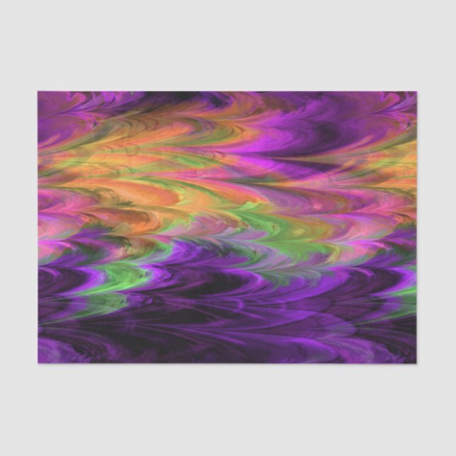 Fraktal-Marmor 4-1 Seidenpapier (Vorderseite)