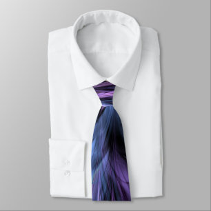 Fraktal Marmor Lila N Blue Krawatte