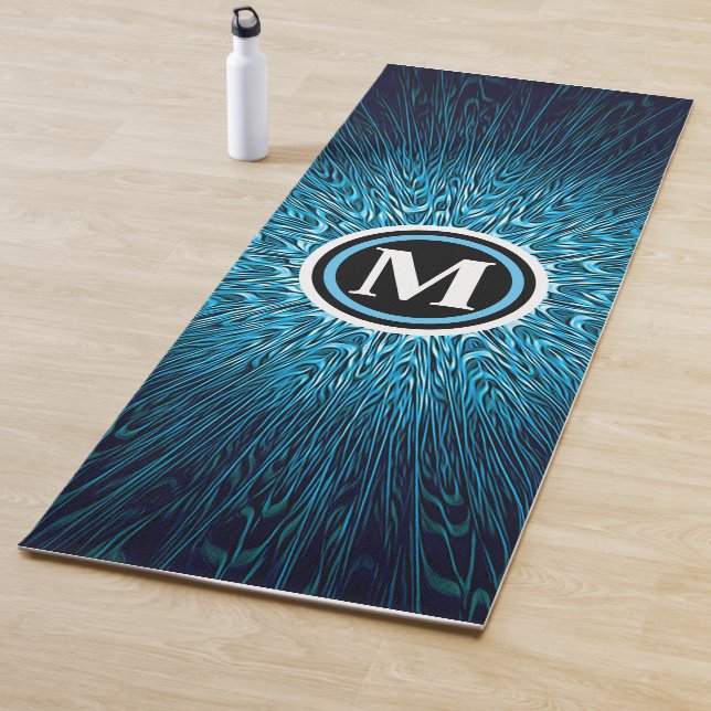 Fraktal mit Monogramm Yogamatte (Beispiel)