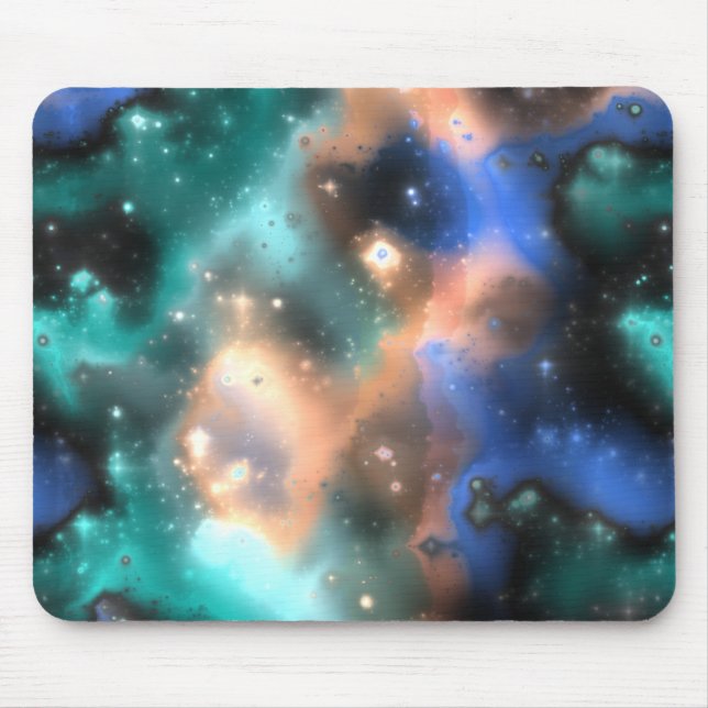 Fraktal-Nebel 2 Mousepad (Vorne)