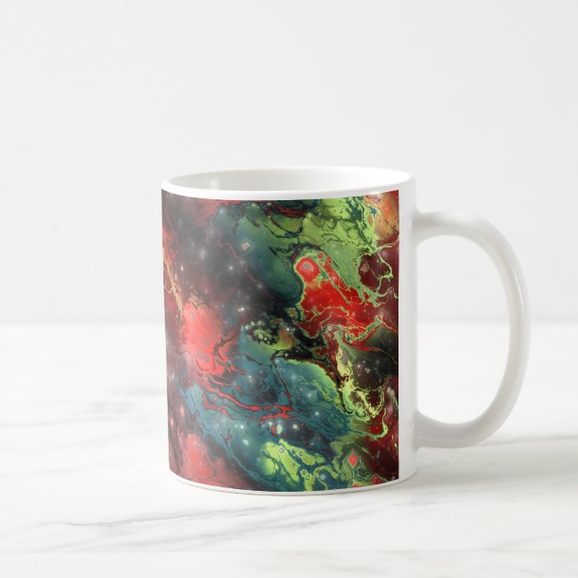 Fraktal-Nebel 3 Tasse (Rechts)
