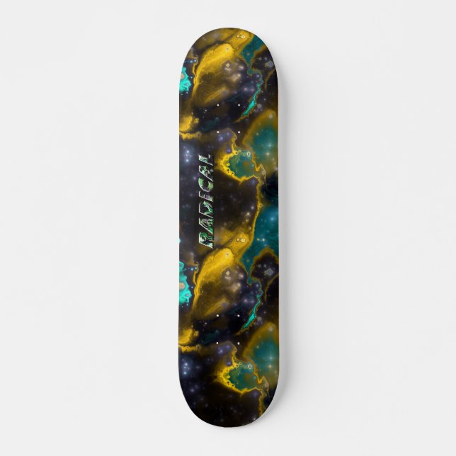 Fraktal Nebel 4 Skateboard (Vorne)