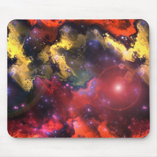 Fraktal-Nebel 5 Mousepad (Vorne)