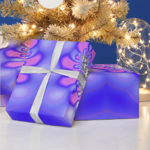 ~ Fraktal Pattern Mauves Pinks ~ Geburtstag ~ Wrap Geschenkpapier