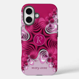 Fraktal Pink Wirbel Monogramm Name iPhone6 Fall title_seo2