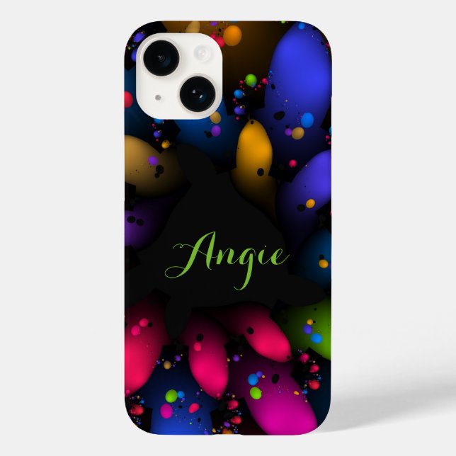 Fraktal Pollen Case-Mate iPhone 14 Hülle (Rückseite)