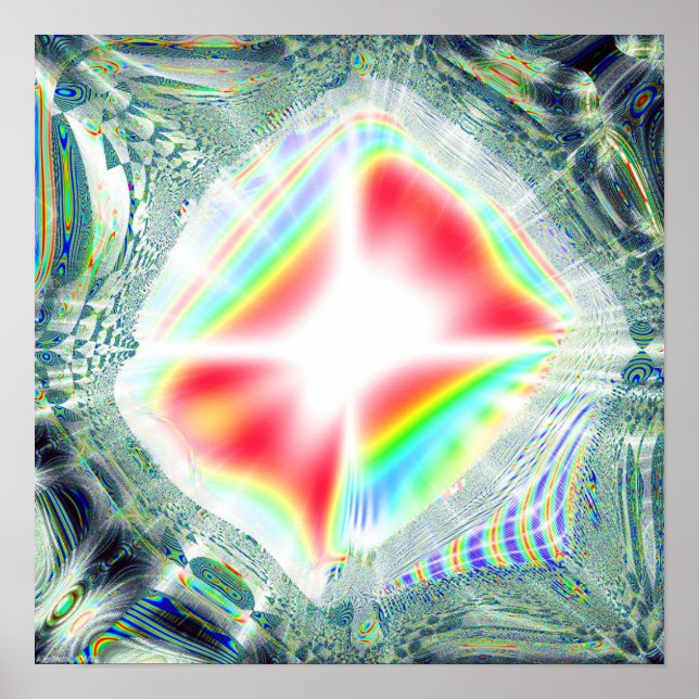 Fraktal Prisma Poster (Vorne)