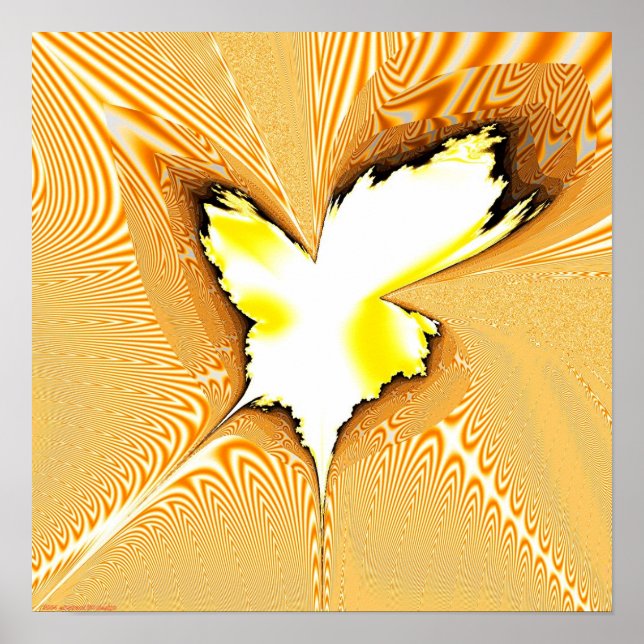 Fraktal Projektion 1,4 g Poster (Vorne)