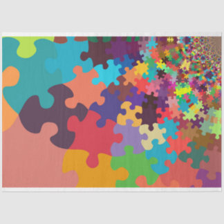 Fraktal-Puzzlepapier Seidenpapier