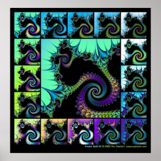 Fraktal Quilt #5 Poster