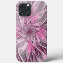 Fraktal Rosa Blume Traum, Blumenfantasy Muster