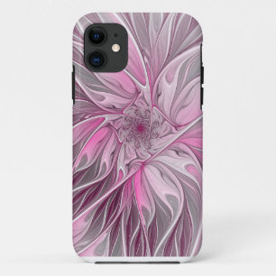 Fraktal Rosa Blume Traum, Blumenfantasy Muster Case-Mate iPhone Hülle
