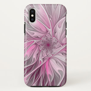 Fraktal Rosa Blume Traum, Blumenmuster Case-Mate iPhone Hülle
