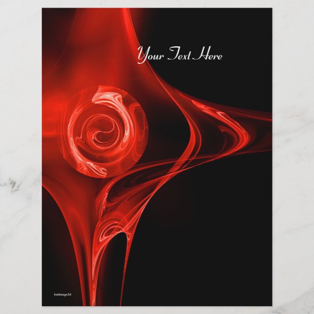 FRAKTAL ROSE hellrot Flyer (Vorne)