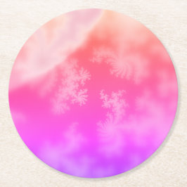 Fraktal Runder Pappuntersetzer