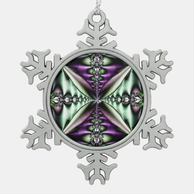 Fraktal Snowflake Ornament (Vorderseite)