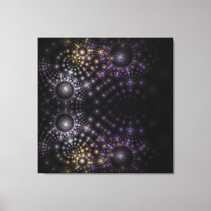 Fraktal Sphere Mandala Universe Stretched Leinwand