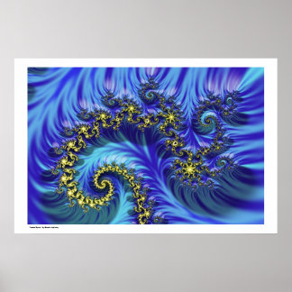 Fraktal Spiral Poster