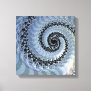 Fraktal Spirale Elegance Canvas Print Leinwanddruck