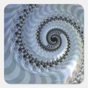 Fraktal Spirale Elegante Aufkleber