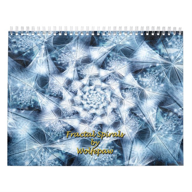 Fraktal Spirals von Wolfepaw Calendar Januar Cvr Kalender (Titelbild)