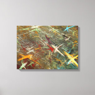 Fraktal Stars Leinwand Kunst