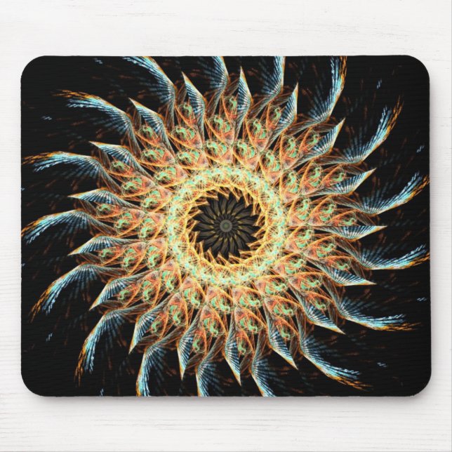 Fraktal Sunflower Mousepad (Vorne)