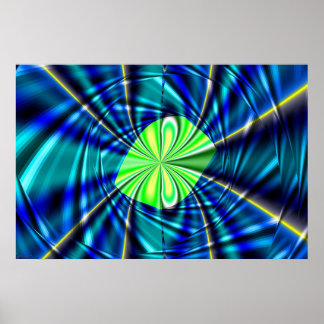 Fraktal Swirl Poster