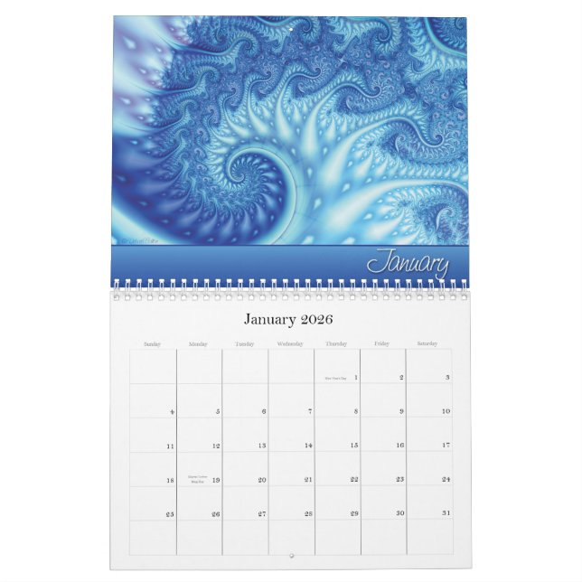 Fraktal träumt Kalender 2010 (Jan 2026)