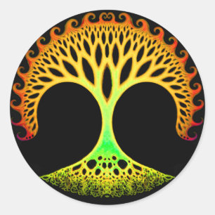 Fraktal Tree of Life Inspiration Sticker