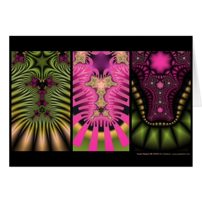 Fraktal-Triptychon #2 (Vorderseite (Horizontal))