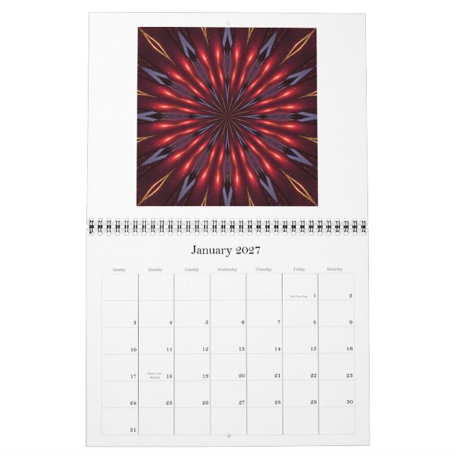 Fraktal u. Kalender Digital-Kunst-2011 (Jan 2027)