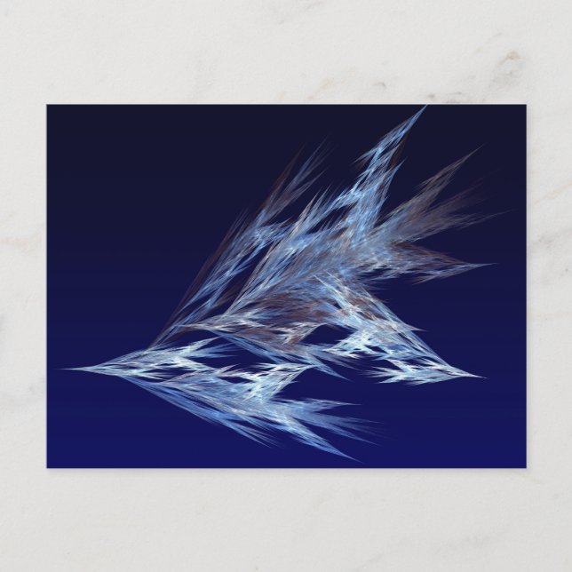 Fraktal - Vögel im Flug Postkarte (Vorderseite)