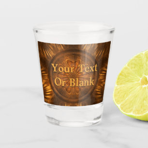 Fraktal Wood Carving Schnapsglas