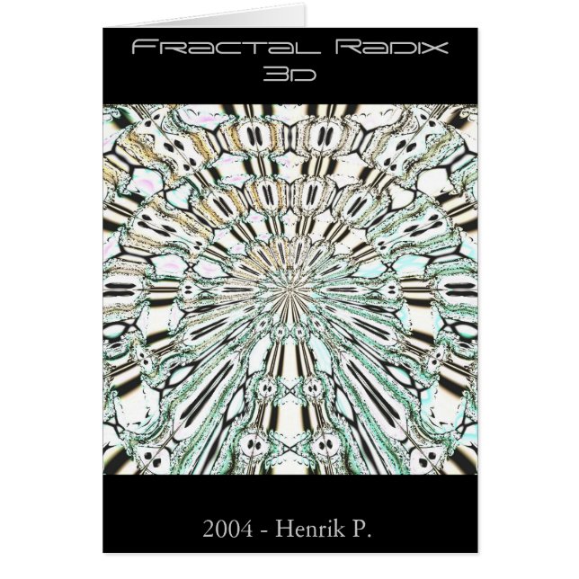 Fraktal-Wurzel 3d (Karte) (Vorne)