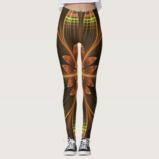 Fraktal | Zazzle_Growshop. Leggings (Vorderseite)