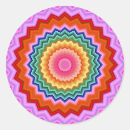 Fraktal Zigzag Kaleidoskop Sticker