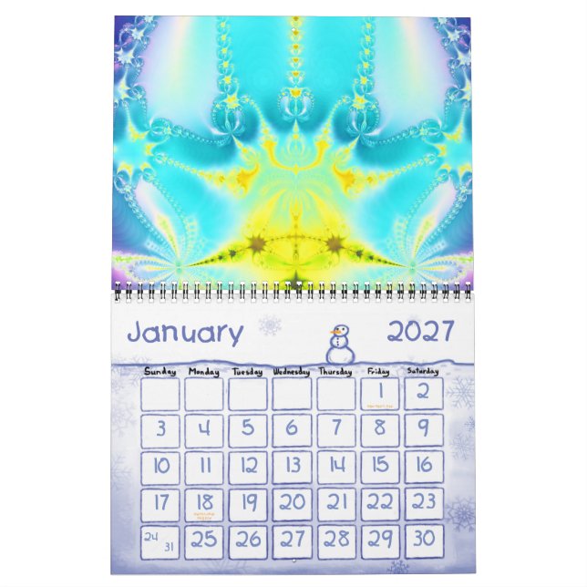 Fraktale 2011-2012 kalender (Jan 2027)