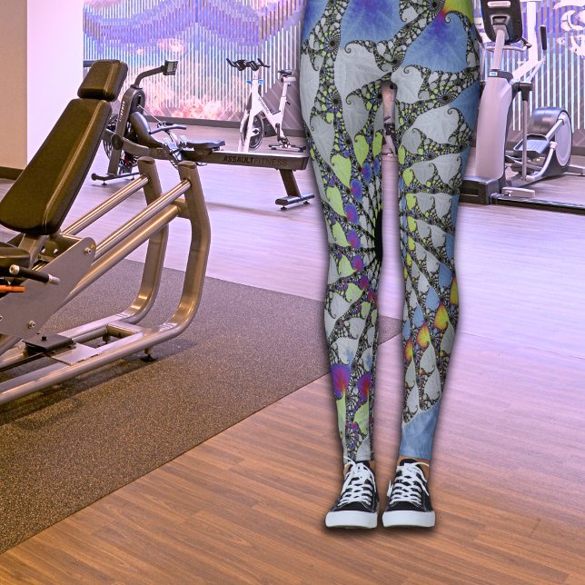 Fraktale Blätter Leggings (Von Creator hochgeladen)