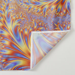 Fraktale Lebendig Faszinierend Cool Bunt Trippy Wandteppich