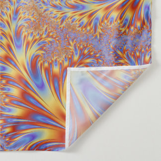 Fraktale Lebendig Faszinierend Cool Bunt Trippy Wandteppich