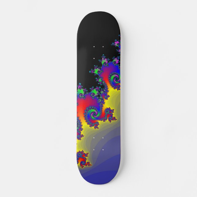 Fraktale Rand: Benutzerdefiniertes Skateboard (Vorderseite)