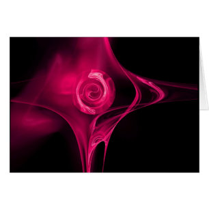 FRAKTALE ROSE, rosa fuchsia