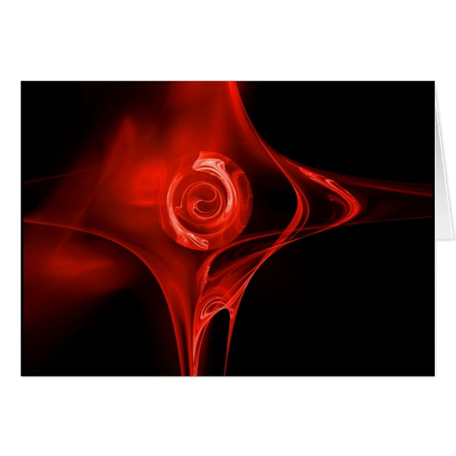 FRAKTALE ROSE , rot (Vorderseite (Horizontal))