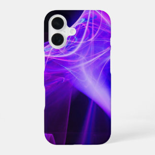 FRAKTALE WIRBEL IN LILA BLAU ROSA iPhone 16 HÜLLE
