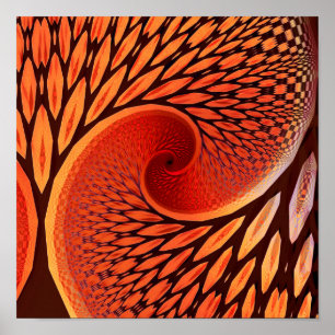 Fraktaler Baum Poster