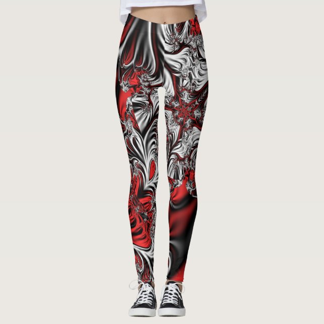 Fraktalmuster Leggings (Vorderseite)